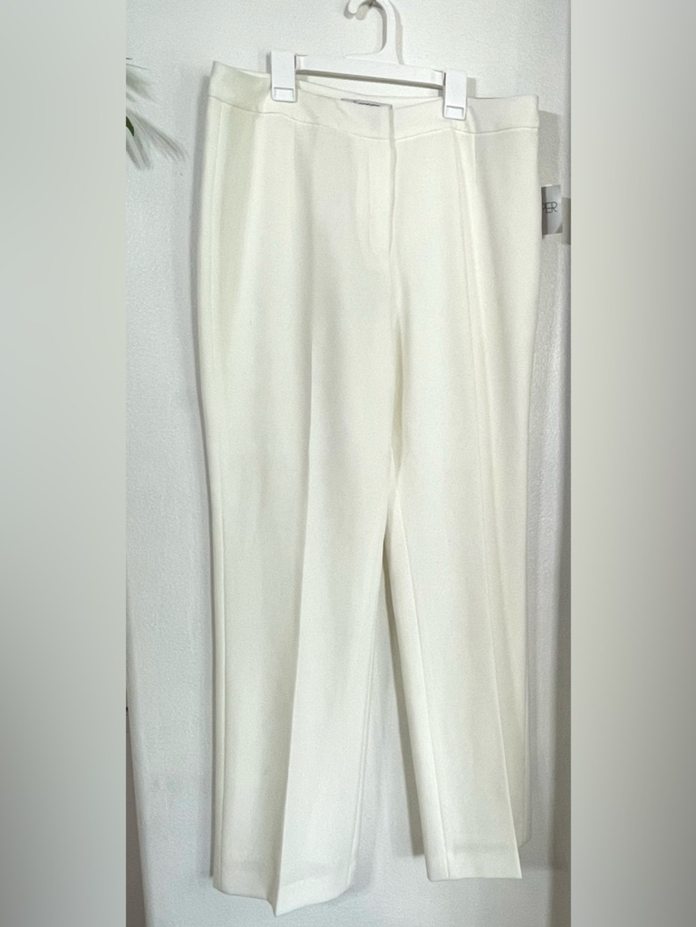 NWT Kasper Kate Classic Fit White Dress Pants Women’s Size 12 - Picture 2 of 6